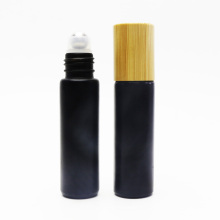 refillable 10ml matt black roll on glass perfume bottles wholesale RO-133S